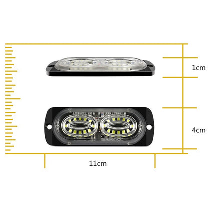 12W Car Side Signal Warning Light 24 LED Strobe Light