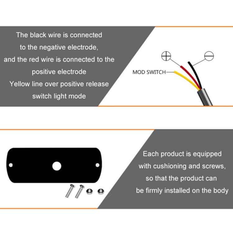 12W Car Side Signal Warning Light 24 LED Strobe Light