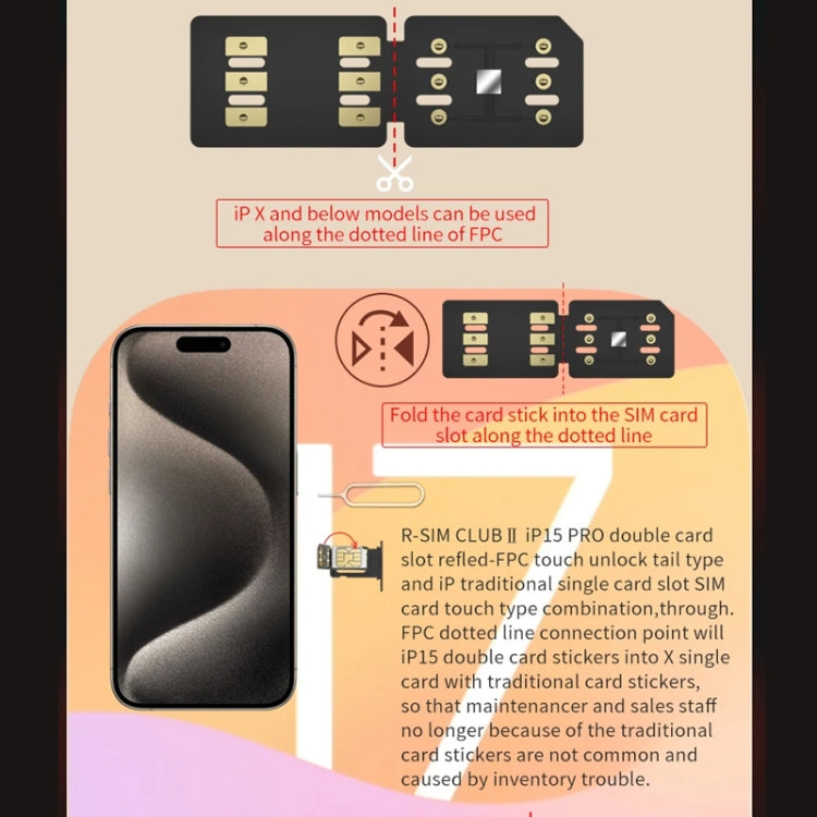 R-SIM CLUB 2 Unlock Card For IOS18 System iPhone Series, R-SIM CLUB 2