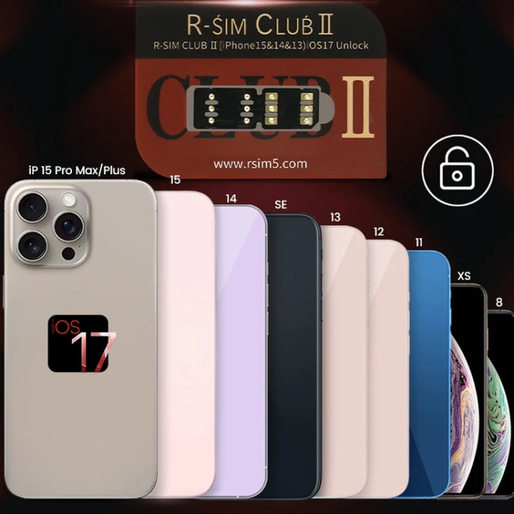 R-SIM CLUB 2 Unlock Card For IOS18 System iPhone Series, R-SIM CLUB 2