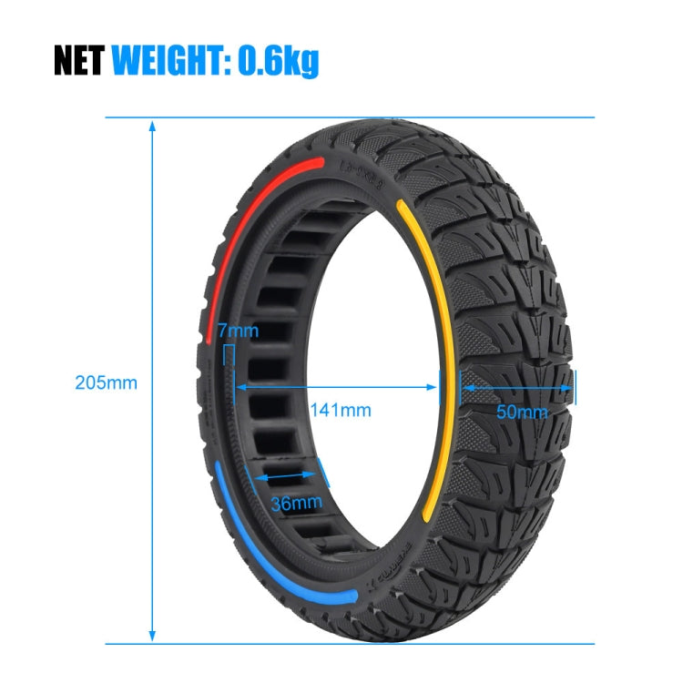 Pneus colorés tout-terrain alvéolés 8.5 x 2 pouces pour Xiaomi M365 / Pro / Pro 2 / 1S / Lite, 8.5 x 2-6 (Tricolore), 8.5 x 2-6 (Rouge), 8.5 x 2-6 (Bleu)