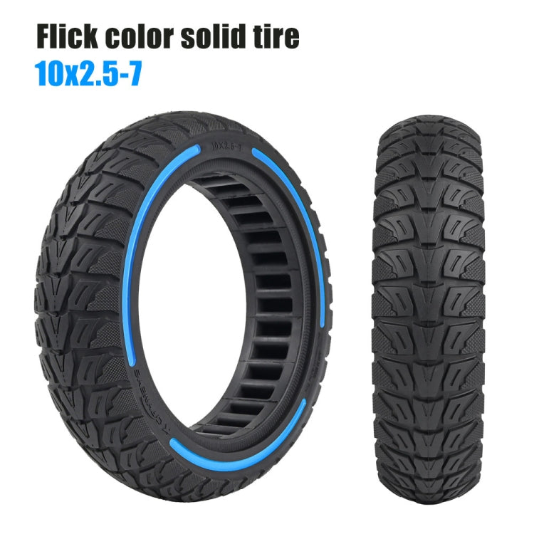 Pneus tout-terrain alvéolés colorés 10 x 2,5-7 pouces pour trottinette Xiaomi 4 / 4 Pro, 10 x 2,5-7 (Tricolore), 10 x 2,5-7 (Jaune), 10 x 2,5-7 (Rouge)