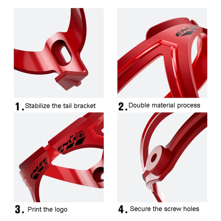 ENLEE R-50 Plastic Bicycle Bottle Cage Road And Mountain Bike Cylinder Holder Cycling Accessories, R-50