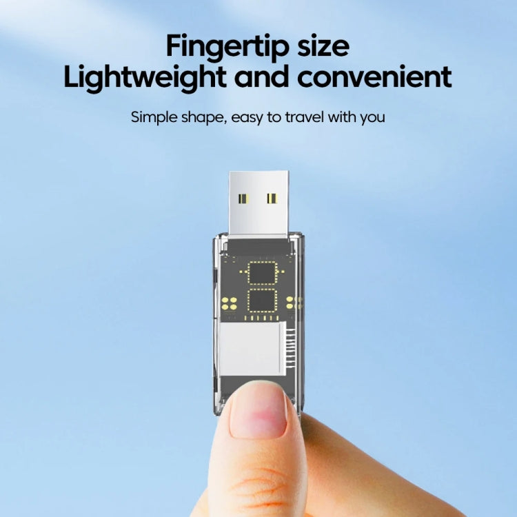 Convertisseur OTG USB vers SD/TF 2 en 1 Lecteur de Carte Multi-Fonction Transparent, Transparent