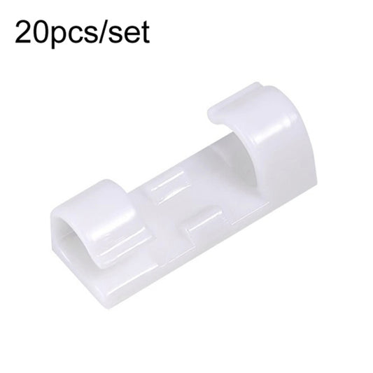 Lot de 20 serre-câbles auto-adhésifs de taille moyenne pour organiser et fixer les câbles réseau