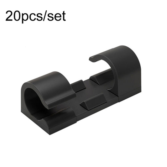 Lot de 20 serre-câbles auto-adhésifs de taille moyenne pour organiser et fixer les câbles réseau