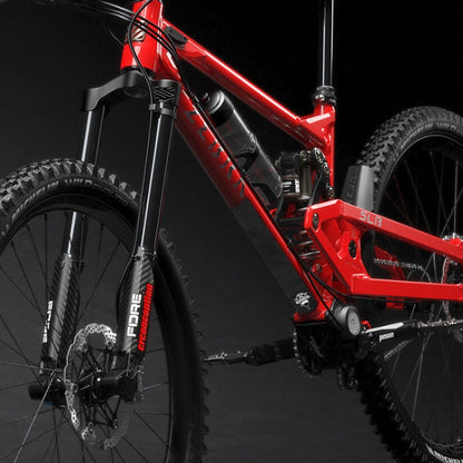 ENLEE E17305 6 pièces/lot Autocollants de cadre de vélo de route Épaissi Protection de chaîne étanche Autocollant, Fibre de carbone, Rayure, Anime, Diamant