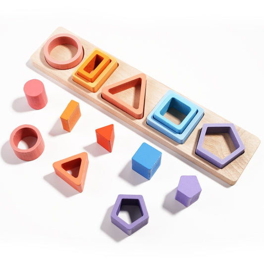 Blocs de construction géométriques pour enfants, formes et couleurs assorties, colonnes, jouets