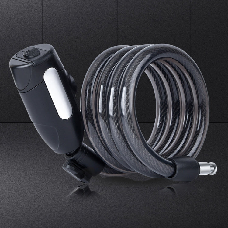 Fixed Portable Anti-theft Thickened Steel Wire Chain Bicycle Lock, Matte Black 1.5m, Matte Black 1.8m