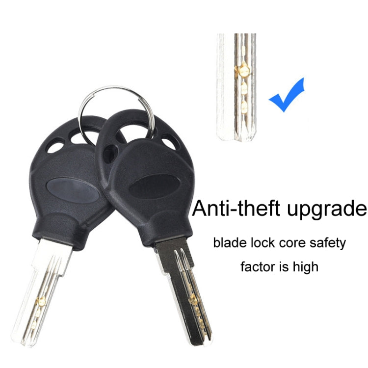 Fixed Portable Anti-theft Thickened Steel Wire Chain Bicycle Lock, Matte Black 1.5m, Matte Black 1.8m