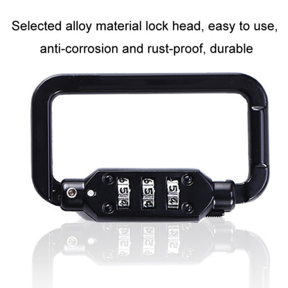 Universal Safety Code Wire Rope Helmet Lock for Motorcycles Bicycles, Black, Black+Storage Bag