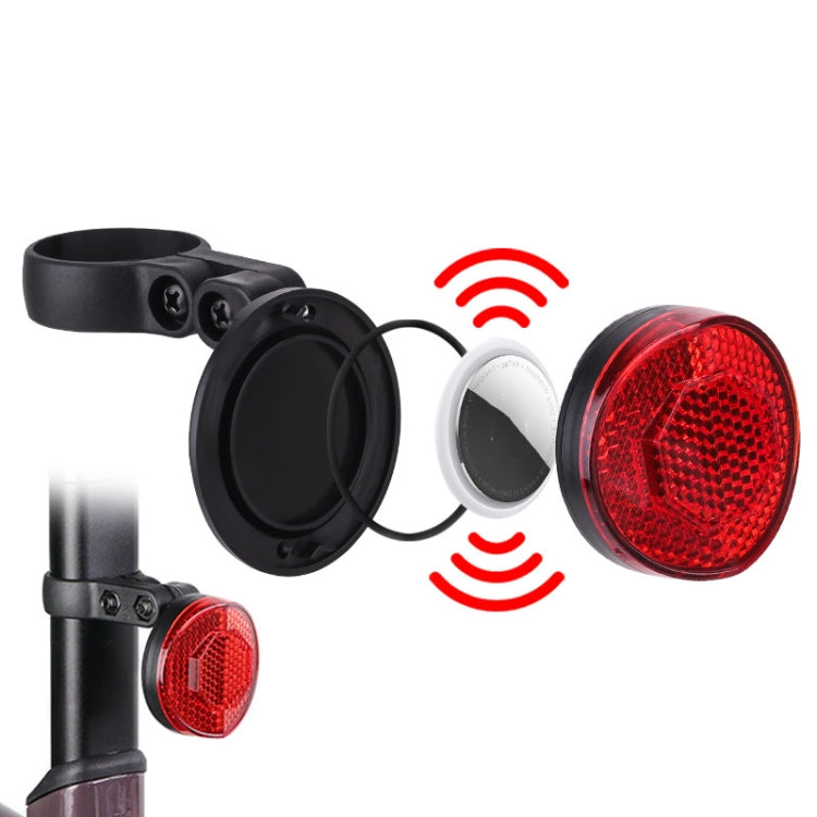 For Airtag Hidden Reflective Tail Light Bicycle Mount, Tail Light Red, Tail Light Yellow