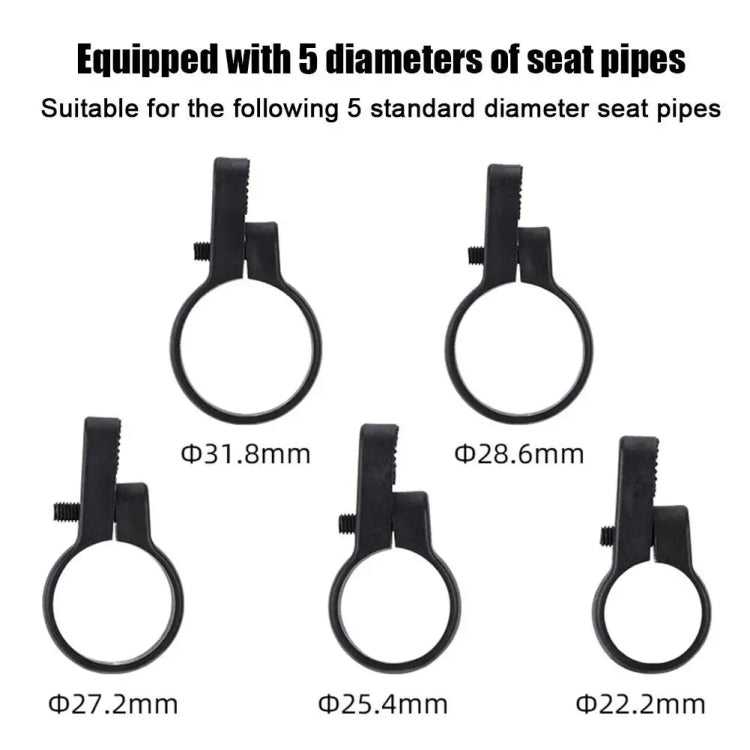 For Airtag Hidden Reflective Tail Light Bicycle Mount, Tail Light Red, Tail Light Yellow