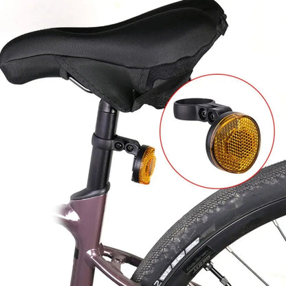 For Airtag Hidden Reflective Tail Light Bicycle Mount, Tail Light Red, Tail Light Yellow