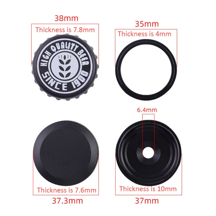 For AirTag Tracker Case Bicycle Hidden Headset Mount Anti-Theft Bike Locator Bracket Holder, Round, Beer Cover