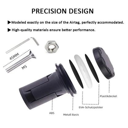 For Airtag Bike Hidden Mount Bicycle Front Fork Down Tube Anti-theft GPS Holder, Style 1, Style 2