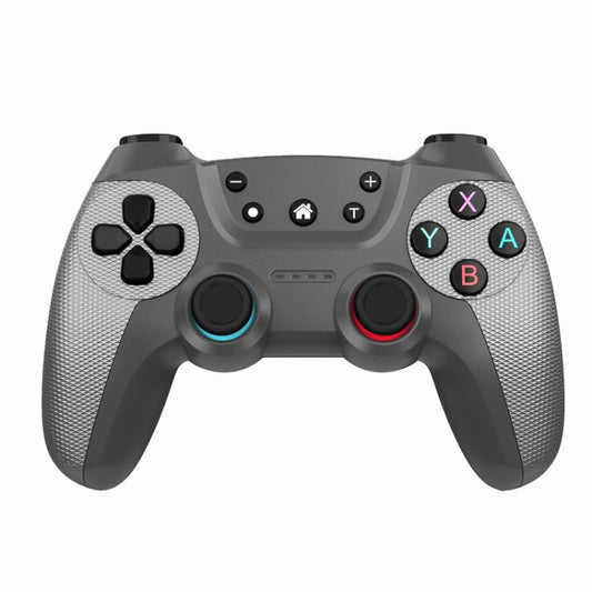 Manette de jeu sans fil Bluetooth pour Switch Pro / PC / Android avec vibration de réveil, bleu, argent élégant, blanc élégant