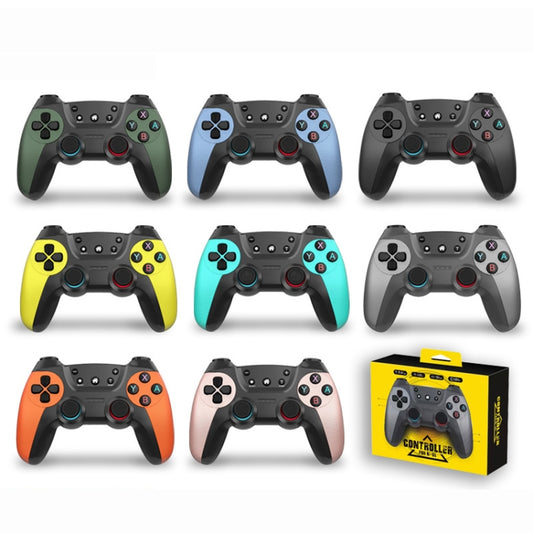 For Switch Pro / PC / Android Wireless Bluetooth Game Controller With Wake-Up Vibration, Blue, Elegant Silver, Elegant White