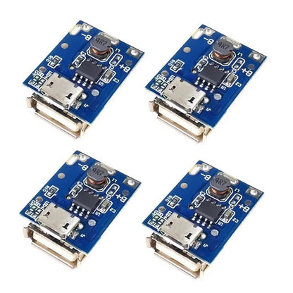 5V Boost Converter Step-Up Power Module Lithium Battery Charging Protection Board LED Display For DIY Charger 134N3P, Micro USB, Type-C