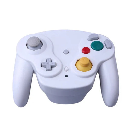 Manette de jeu sans fil NGC Gamepad 2.4 GHz compatible Wii, noir, blanc, bleu