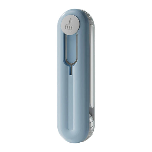 Bluetooth Earphone Cleaning Artifact Phone Dust Removal Tool Multi-Function Cleaning Brush, Sky Blue, Grey