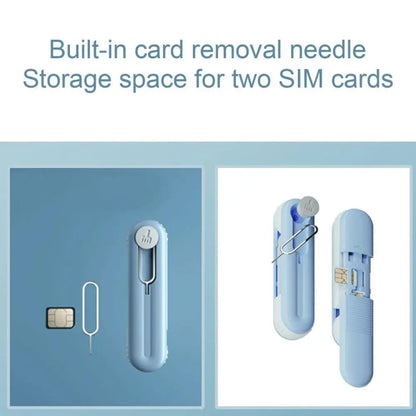Bluetooth Earphone Cleaning Artifact Phone Dust Removal Tool Multi-Function Cleaning Brush, Sky Blue, Grey