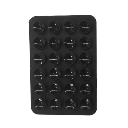 Mobile Phone Silicone 24 Square Shaped Suction Cup Mobile Phone Back Stickers