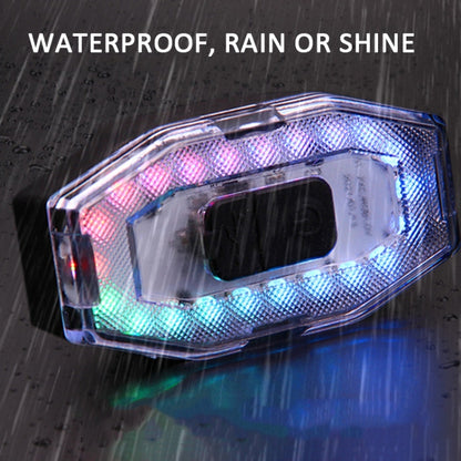 Rechargeable 60 Lumen Colorful Light Bicycle Bike Tail Light Helmet Warning Light, BF-915, BF-911, BF-913