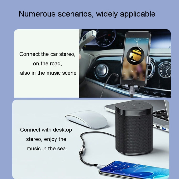JINGHUA Type-C To 3.5mm Audio Adapter Cable Type-C Headphone Adapter Cable, Analog Model, Digital Model