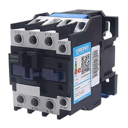 220V Silver Alloy Contacts Multi-Purpose Single-Phase AC Contactor, CHNT CJX2-0910 9A, CHNT CJX2-0901 9A, CHNT CJX2-1210 12A, CHNT CJX2-1201 12A, CHNT CJX2-1810 18A, CHNT CJX2-1801 18A, CHNT CJX2-2510 25A, CHNT CJX2-2501 25A, CHNT CJX2-3210 32A��������...