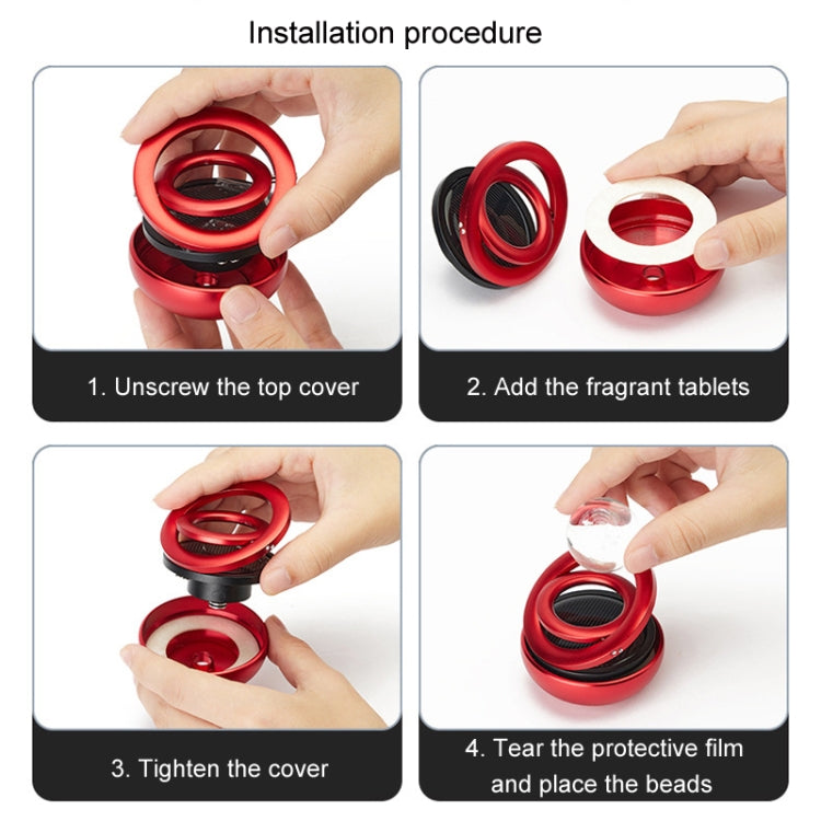 Interstellar Vast Solar Rotating Car Aromatherapy Ornaments