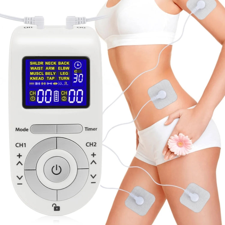 Appareil de physiothérapie à impulsions basse fréquence de type TENS avec 12 modes pour le soulagement de la douleur, HH-8812