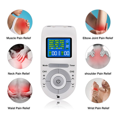 Appareil de physiothérapie à impulsions basse fréquence de type TENS avec 12 modes pour le soulagement de la douleur, HH-8812