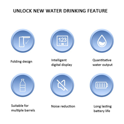 Digital Display Foldable Water Bottle Pump Electric Water Dispenser