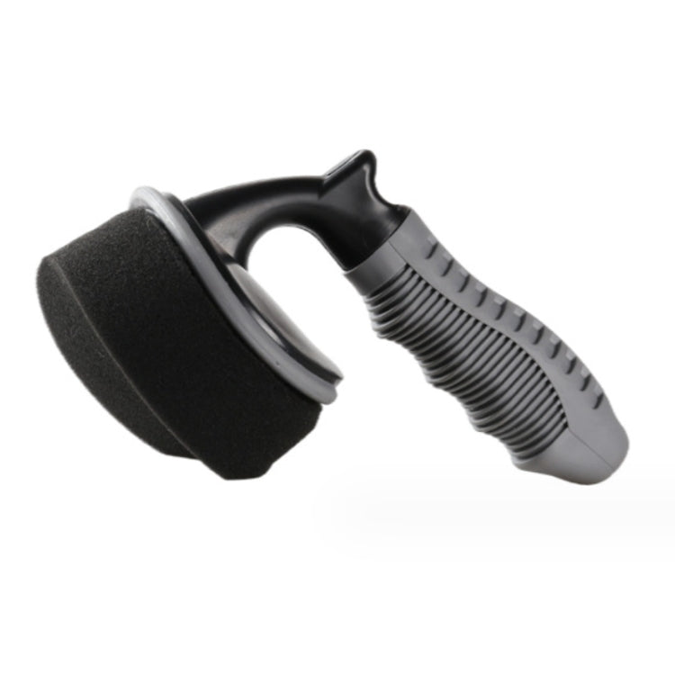 Durable Car Tire Waxing Curved Sponge Brush, Waxing Brush