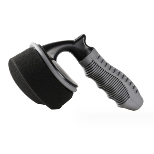 Durable Car Tire Waxing Curved Sponge Brush, Waxing Brush