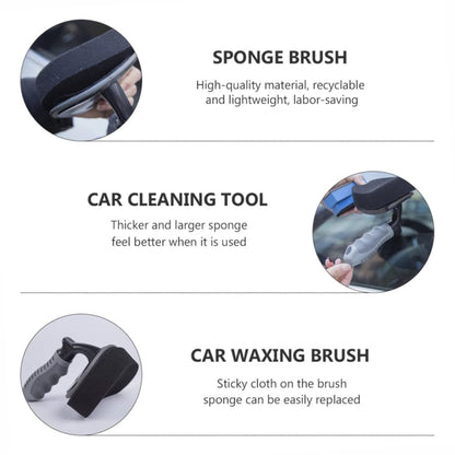Durable Car Tire Waxing Curved Sponge Brush, Waxing Brush
