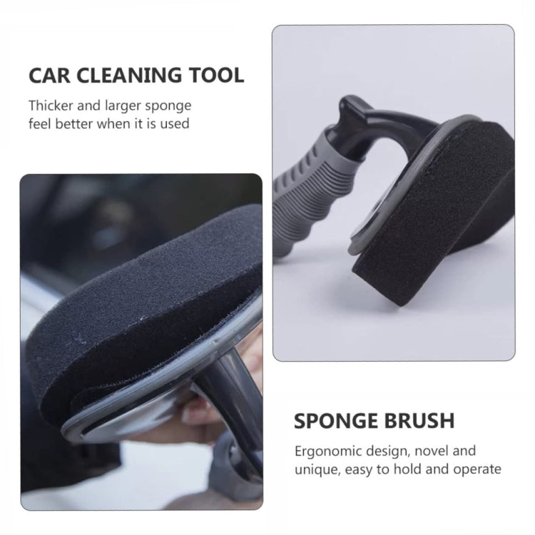 Durable Car Tire Waxing Curved Sponge Brush, Waxing Brush