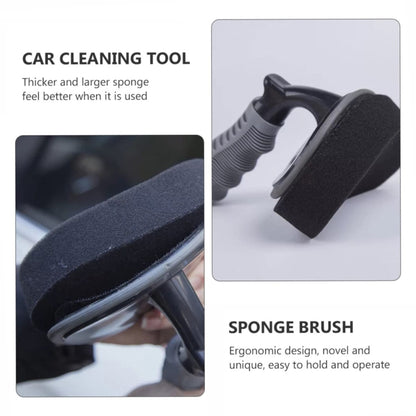 Durable Car Tire Waxing Curved Sponge Brush, Waxing Brush