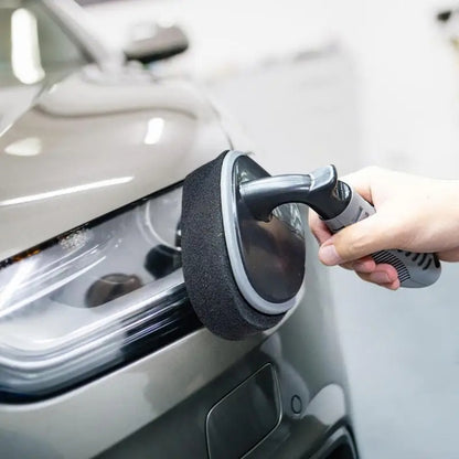 Durable Car Tire Waxing Curved Sponge Brush, Waxing Brush