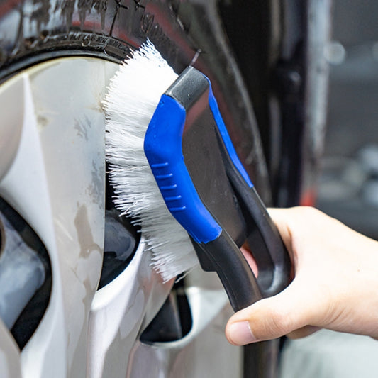 Car Tire Interior Mat Stiff Brush Cleaning Tool, Dark Blue