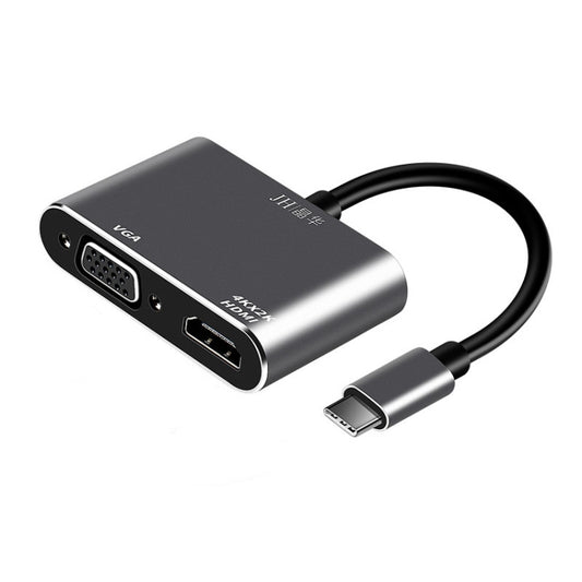 JINGHUA Z321 Multifunctional HUB Docking Station Converter, Type-C To HDMI+VGA, Type-C To HDMI+PD+USB