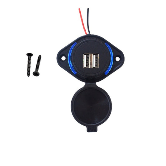 Cargador de coche modificado, impermeable, con doble puerto USB de 12 V/24 V, UCC-310-2U 3.1A