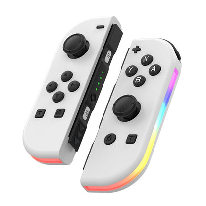 JOY-02 Gaming Left And Right Handle With RGB Lights Body Feel Bluetooth Gamepad For Switch / Switch OLED / Switch Pro / Switch Lite / Switch Joycon, Blue Red, Green Blue, White