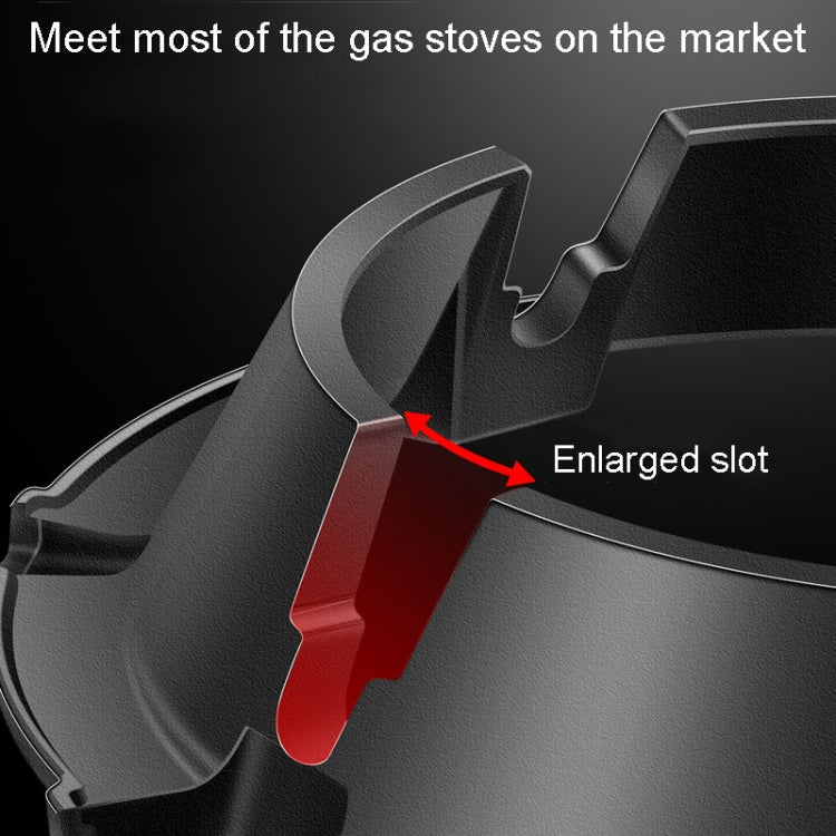 Kacheeg Household Gas Stove Gathering Fire Energy Saving Cover Kitchen Non-Slip Windscreen, Four-Jawed