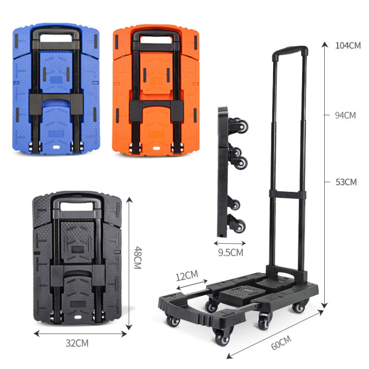 Folding Hand Trolley Portable Luggage Handling Turtle Cart