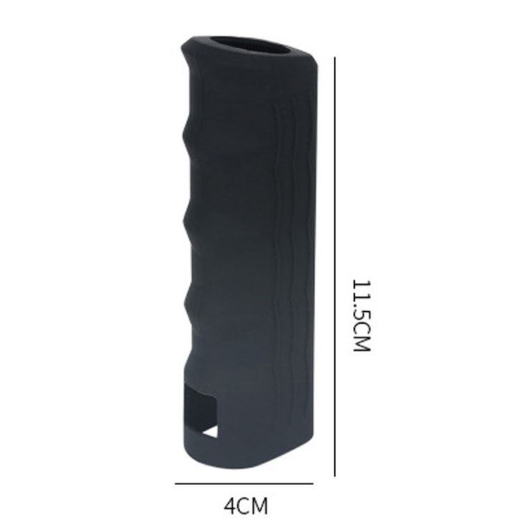 Automotive Universal Silicone Handbrake Handle Cover Brake Handle Decorative Protective Sleeve, Straight Sleeve, Oblique Sleeve