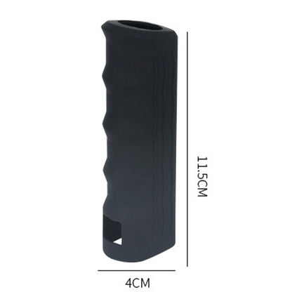 Automotive Universal Silicone Handbrake Handle Cover Brake Handle Decorative Protective Sleeve, Straight Sleeve, Oblique Sleeve