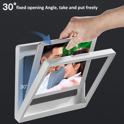 Waterproof Shower Tablet Holder Case Bathroom Kitchen Wall Mount Storage Box For IPad, Tablet Black, Tablet  White