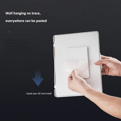 Waterproof Shower Tablet Holder Case Bathroom Kitchen Wall Mount Storage Box For IPad, Tablet Black, Tablet  White